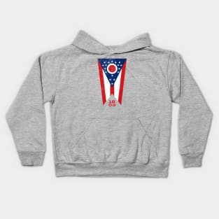 Ohio Flag 1803 Kids Hoodie